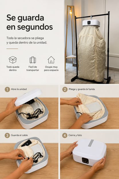 Secadora Portátil para Ropa