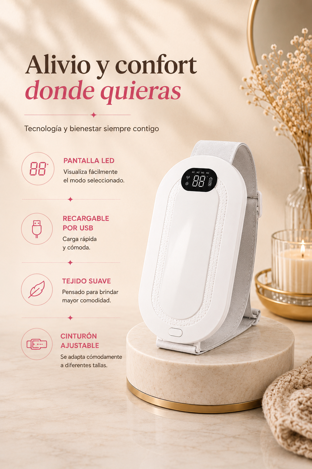 Cinturón Térmico Menstrual